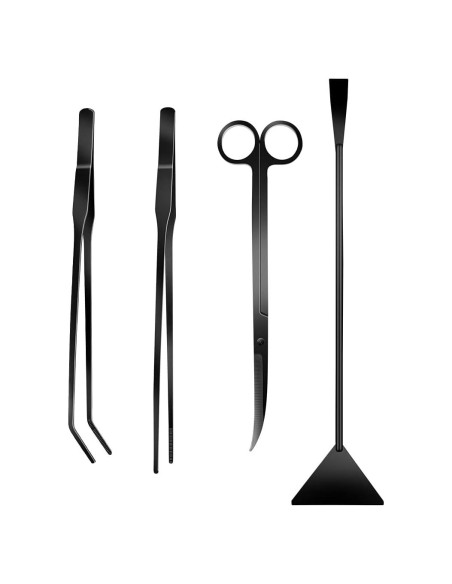 Kit de Herramientas para Acuascaping PAFOWO 4 Piezas Acero Inoxidable