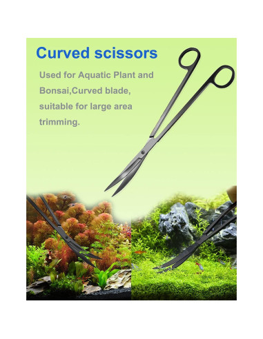 Kit de Herramientas para Acuascaping PAFOWO 4 Piezas Acero Inoxidable