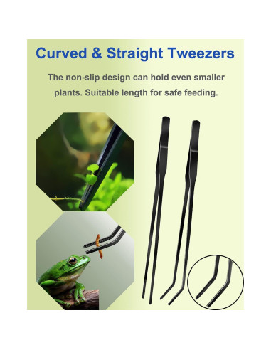 Kit de Herramientas para Acuascaping PAFOWO 4 Piezas Acero Inoxidable