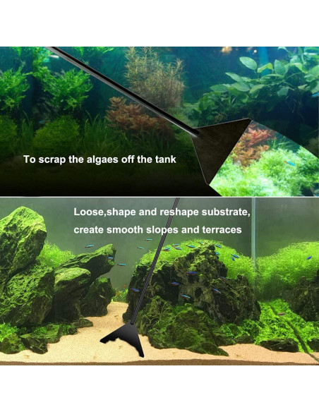 Kit de Herramientas para Acuascaping PAFOWO 4 Piezas Acero Inoxidable