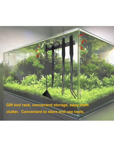 Kit de Herramientas para Acuascaping PAFOWO 4 Piezas Acero Inoxidable