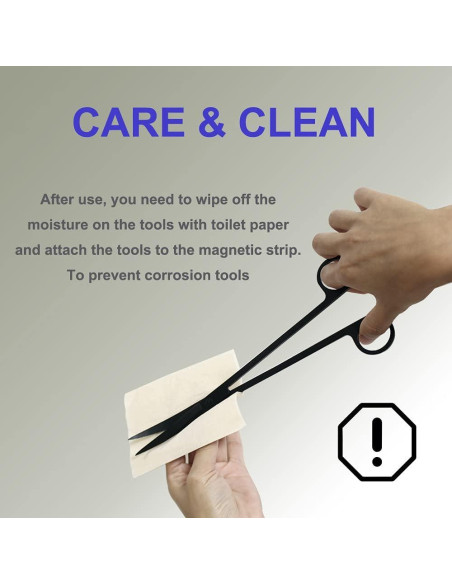 Kit de Herramientas para Acuascaping PAFOWO 4 Piezas Acero Inoxidable