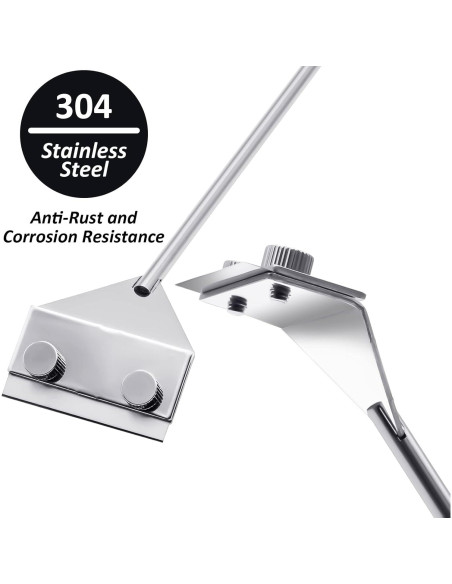 Raspador de Algas Acero Inoxidable 304 Famgee 65 cm con 10 Cuchillas
