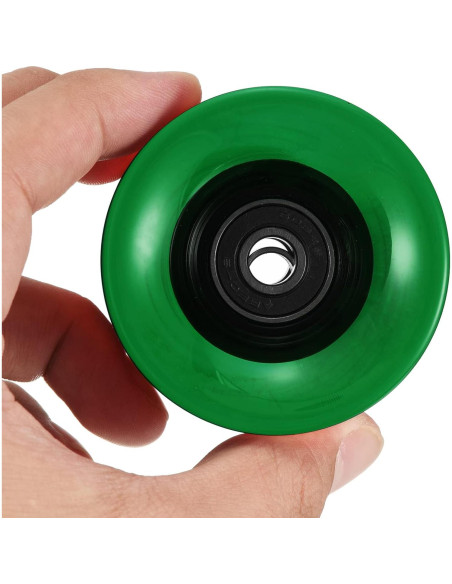 Ruedas de Longboard PATIKIL 45x60mm PU Verde Claro ABEC-9