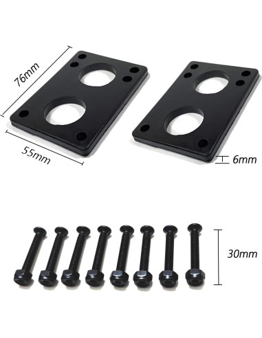 Ruedas de Longboard LOOEEL 70mm 80A con Rodamientos ABEC-9