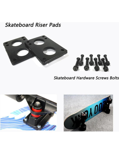 Ruedas de Longboard LOOEEL 70mm 80A con Rodamientos ABEC-9