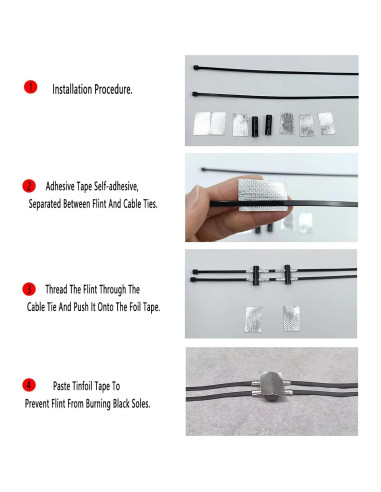 Pad de Chispas de Fricción Q.CUTIANS para Patineta - 4 Unidades