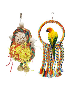 Columpio para Aves TogyGooty 19.8x16 cm, Juguete Natural