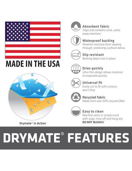 Alfombra para jaula de perro Drymate 73x121 cm impermeable