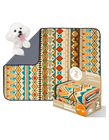 Almohadillas Reutilizables para Perros LOOBANI 61x91cm Amarillo