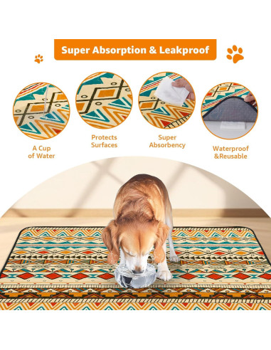 Almohadillas Reutilizables para Perros LOOBANI 61x91cm Amarillo