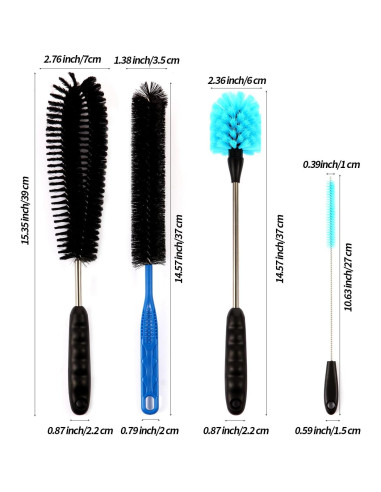 Kit de Cepillos de Limpieza para Acuarios Suseg 11 en 1