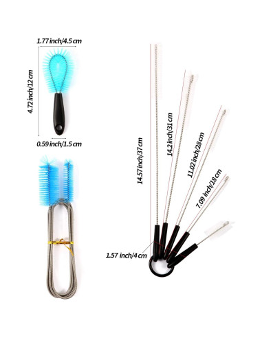 Kit de Cepillos de Limpieza para Acuarios Suseg 11 en 1