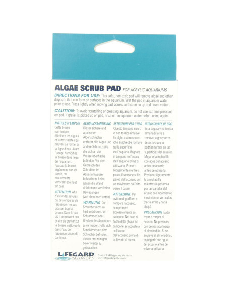 Almohadilla de Limpieza de Algas Lifegard 10x15 cm Blanca