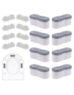 Elevadores de Asiento de Inodoro Salbsever 8 Pcs Autoadhesivos