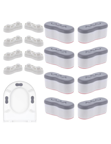 Elevadores de Asiento de Inodoro Salbsever 8 Pcs Autoadhesivos