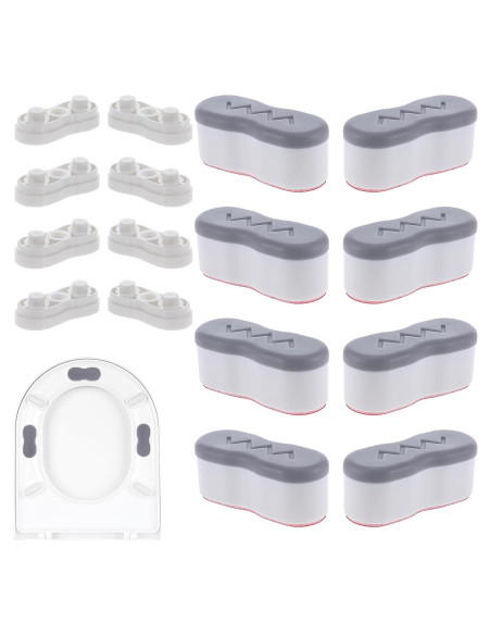 Elevadores de Asiento de Inodoro Salbsever 8 Pcs Autoadhesivos