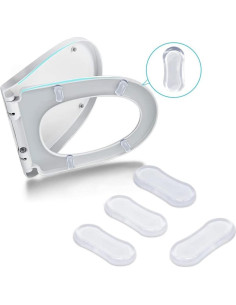 Juego de 5 Amortiguadores Transparentes Xinjincang para Inodoro 2