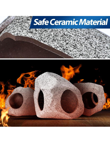 Decoraciones para Acuario CousDUoBe - Cueva de Roca y Plantas