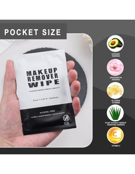 100 Toallitas Desmaquillantes Individuales Gisdo - Limpieza Facial