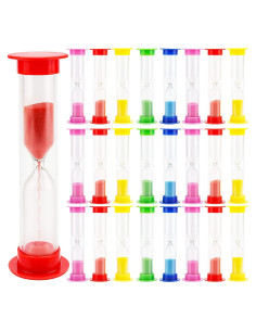 Temporizadores de Arena SINJEUN 50 Pcs 1 Minuto Plástico Colores