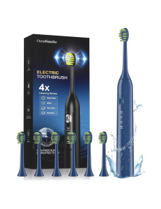Cepillo de Dientes Eléctrico OasiSmile Y05 Azul 42000 VPM 6 Cabezas