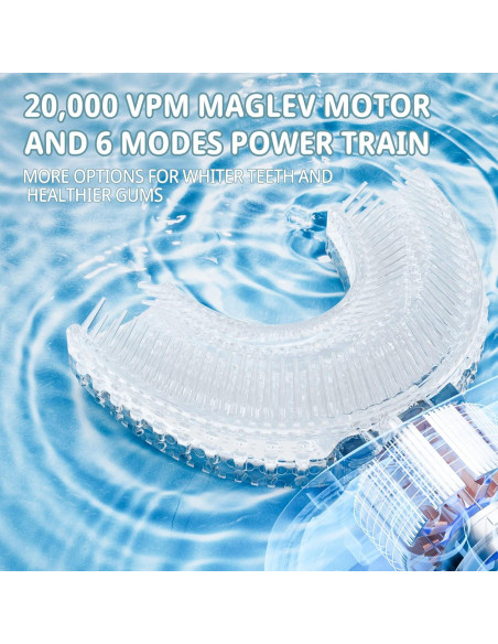 Cepillo de Dientes Eléctrico ELOTAME U para Niños 2-7 Años Amarillo