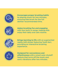 Cepillo de Dientes Sonic Musical SuperMouth para Niños 2-12 Años 2