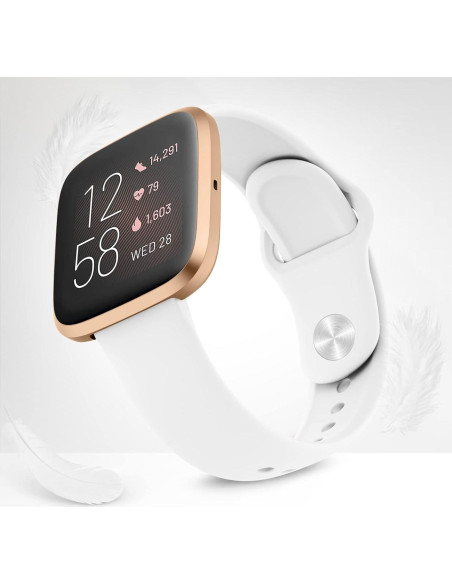 Bandas de Silicona AK para Fitbit Versa 2 - Color Blanco
