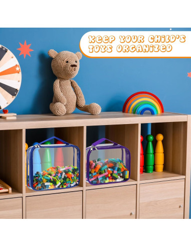 Sanwuta 6 Bolsas de Almacenamiento de Juguetes PVC Impermeables