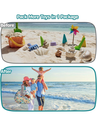 Bolsa de Juguetes de Playa BrainyBees Extra Grande Verde Dino