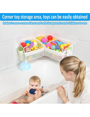 Organizador de Juguetes de Baño KPH - 3 Compartimentos 54.9x17x17.8cm