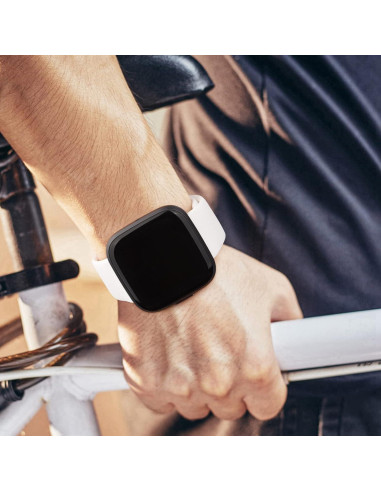 Bandas de Silicona AK para Fitbit Versa 2 - Color Blanco
