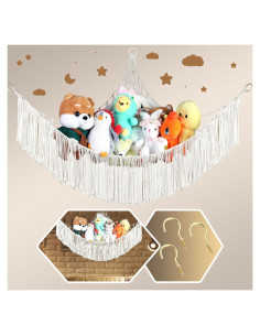 Hamaca de Almacenamiento para Animales de Peluche Deuianmn 101.6x101.6cm