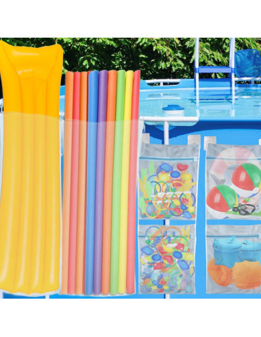 Set de 6 Bolsas de Almacenamiento de Malla para Piscina - Genérico