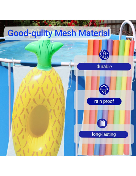 Set de 6 Bolsas de Almacenamiento de Malla para Piscina - Genérico
