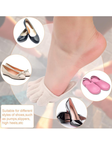 Calcetines Separadores Antideslizantes SATINIOR 6 Pares Mujeres