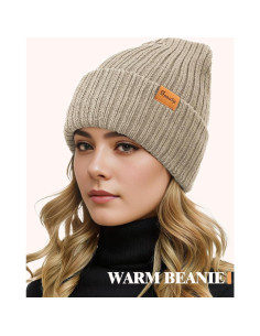 Gorro Beanie Unisex de Invierno con Forro Polar - Talla Única 2