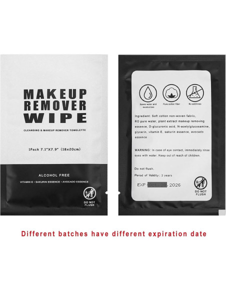 100 Toallitas Desmaquillantes Individuales Gisdo - Limpieza Facial