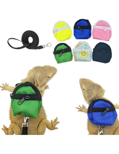 Conjunto Arnés y Correa para Reptiles FORZENA Rosa