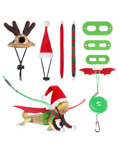 Disfraz navideño para lagartos Weewooday 7 piezas