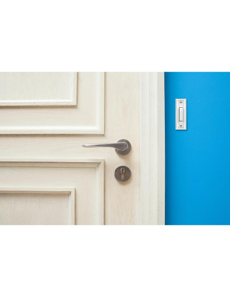 Botón de Timbre de Puerta Heath Zenith SL-715-1 Blanco Iluminado