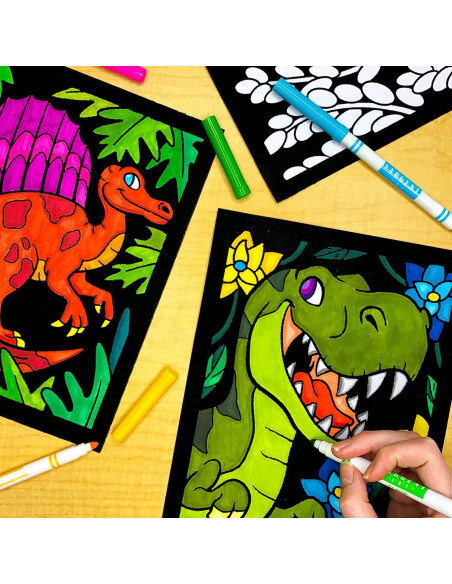 Paquete de 6 Pósters de Colorear Dinosaurios Stuff2Color Paquete de 6 Pósters de Colorear Dinosaurios Stuff2Color