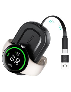 Cargador Retráctil LVFAN para Pixel Watch 3 y Fitbit Versa