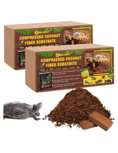 Sustrato de Fibra de Coco ZeeDix 2 Pcs 100% Orgánico 19.8x9.9cm