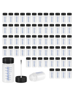 60 Botellas de Pintura de Retocado AOZUO 60ml con Pincel