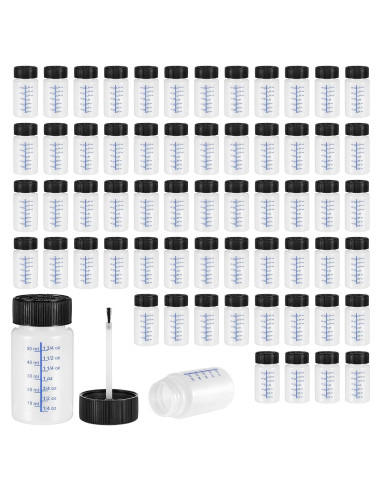 60 Botellas de Pintura de Retocado AOZUO 60ml con Pincel