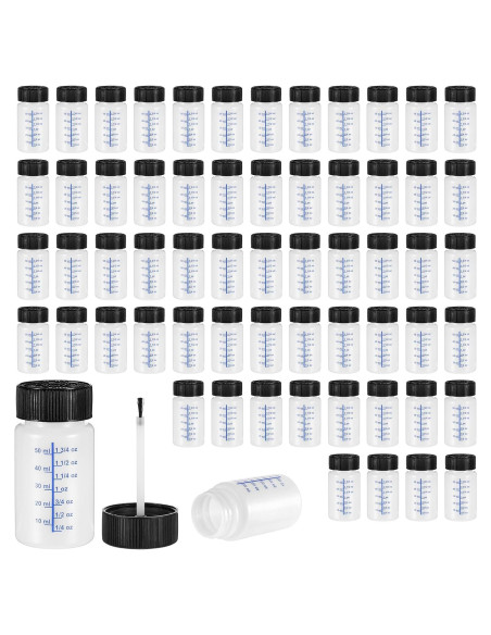 60 Botellas de Pintura de Retocado AOZUO 60ml con Pincel