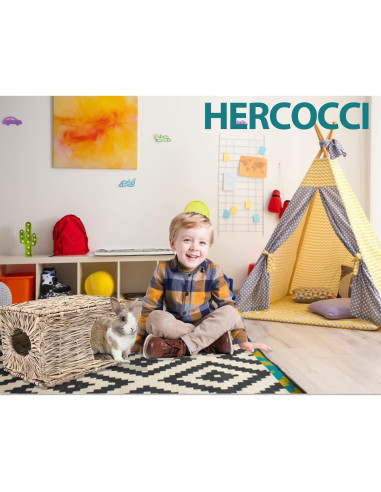 Casa de Hierba Plegable HERCOCCI Extra Grande para Conejos