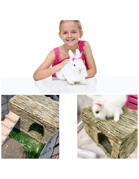 Casa de Hierba Plegable HERCOCCI Extra Grande para Conejos